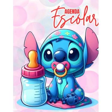 Imagem de Agenda Escolar Infantil 1 Dia Por Folha , 302 Paginas Lilo Stitch Ange
