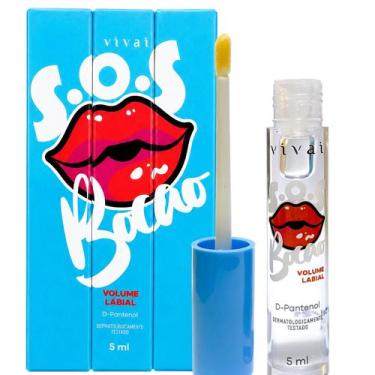 Imagem de Gloss volume labial sos bocão vivai com d-pantenol e ácido