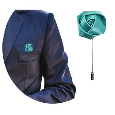 Imagem de Lapela Broche De Tecido Terno Casamento Noivo Padrinho Flor - RPires, 