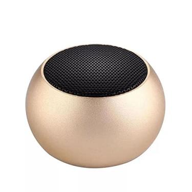 Imagem de Caixa de Som Bluetooth Portátil Premium Mini Speaker TWS GOLD Dourada
