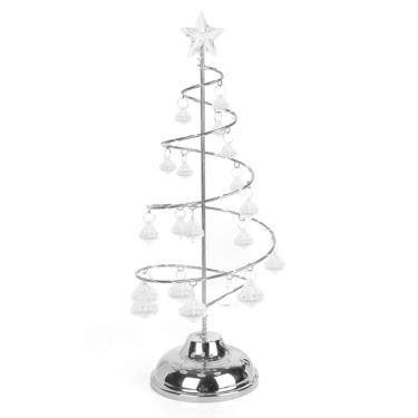 Imagem de SIWEI Luminária de decoração para casa, decoração de Natal, árvore de Natal, lâmpada de árvore de Natal de cristal de fio de cobre LED, decoração romântica para a família, decoração de feriado (bateria não incluída)
