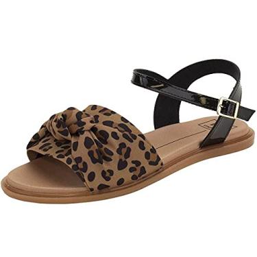 Imagem de SANDÁLIA FEMININA RASTEIRA MOLECA - 5450107 - ONÇA - 37