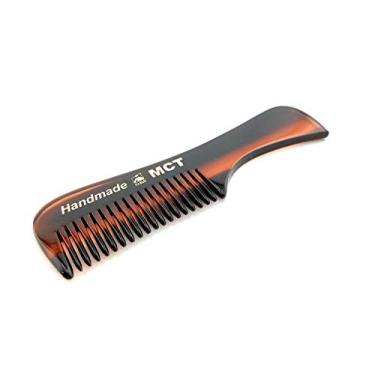 Imagem de GBS Barba, Bigode, Comb MCT - Extra Pequeno. Unbreakable Belas dentada Barba e bigode Combs tamanho de bolso para Facial grooming. Feitos à mão Acetato de Celulose, Serra-Cut & mão polido 70 milímetros / 2,8"