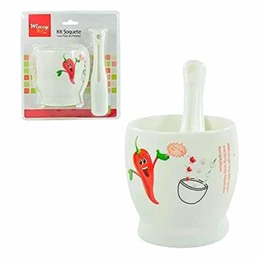 Imagem de Kit Soquete Com Pilão De Plástico Socador De Alho - Wincy