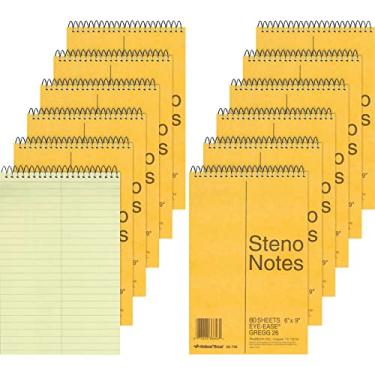 Imagem de National Brand Rediform, RED36746PK, bloco de notas Steno, pacote com 12, Verde, 80 sheets, 36746PK