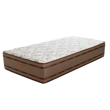 Imagem de Colchão Solteiro Prata Mola Ensacada (30x88x188) Bege e Marrom
