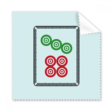 Imagem de Pano de limpeza Mahjong com 7 pontos circulares para limpar a tela do telefone, 5 peças