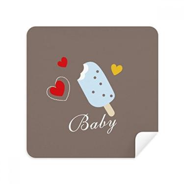 Imagem de Heart Blue picolé doce sorvete óculos pano pano pano pano pano pano pano pano limpeza embalagem com 2