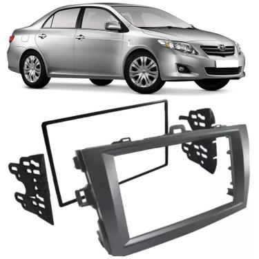 Imagem de Moldura De Painel 2 Din Toyota Corolla 2009 Á 2013 Para Cd Dvd 2 Dins 