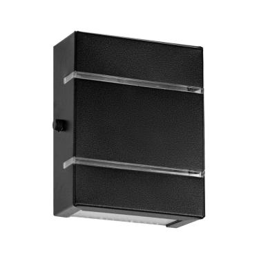 Imagem de Arandela Slim Alumínio 2 Frisos Preto + LED G9 Branco Quente St2527