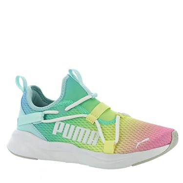 Imagem de PUMA unisex-child Rift Slip On Sneaker, Blue Glow White-Green Glimmer, 6.5 US Unisex Big Kid