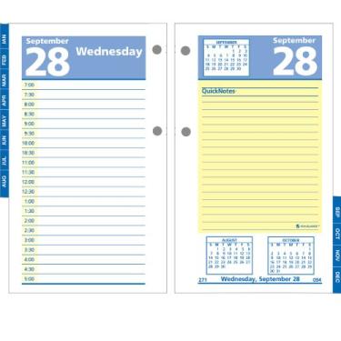 Imagem de AT-A-GLANCE Recarga de calendário de mesa QuickNotes E51750, 8 x 15 cm, 2016