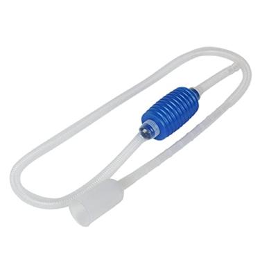 Imagem de Mingzhe Bomba de sifão manual para aquário/tanque de peixes, dreno de água, limpador de cascalho, bomba de sifão com filtro