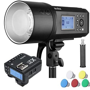 Imagem de Godox AD600Pro 600Ws TTL Flash Outdoor com Godox X2T-C 2.4G 1/8000s 2600mAh Bateria 360 Flashes de Potência Total, 0.01-0.9s Reciclagem Compatível com Canon Nikon Sony FUJIFILM Olympus Panasonic