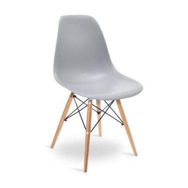 Imagem de Cadeira Charles Eames Wood Design Eiffel De Jantar Cinza - Soffi