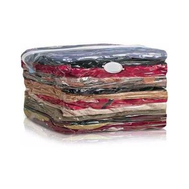 Imagem de Saco A Vacuo Organizador Roupa Edredon Cobertor 70x110Cm