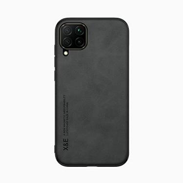 Imagem de Kepuch Silklike Capa para Samsung Galaxy A22 4G/M32 4G - Case Placa de Metal Embutida para Samsung Galaxy A22 4G/M32 4G - Preto