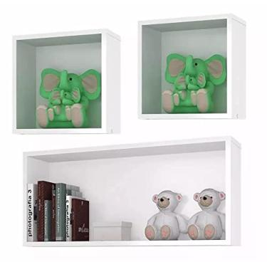 Imagem de Kit Nichos Decorativo 2un 31x31x15 e 1un 61x31x15 Branco