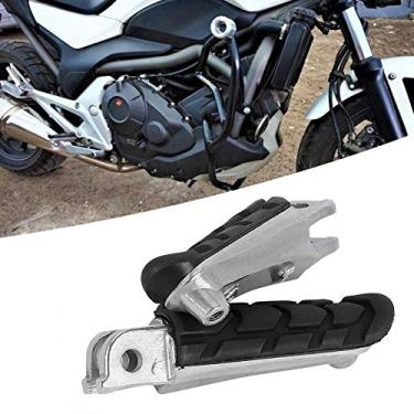 Imagem de Qiilu Cavilhas dianteiras para apoio de pé de motocicleta, 2 peças de pedais dianteiros para motocicletas compatíveis com NC700 2012-2015
