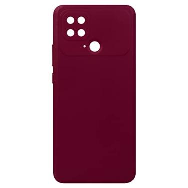 Imagem de Capa Capinha Aveludada Vinho Para Poco C40 6.71 + Película De Ceramica - Luiza Cell25