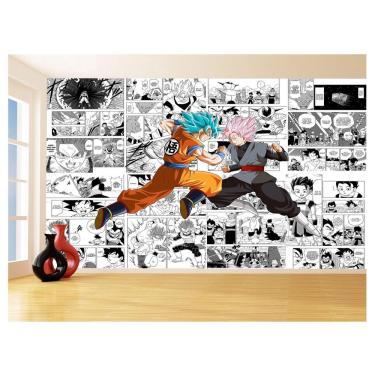 Imagem de Papel De Parede Dragon Ball Goku Página Manga 3,5M Dbz671