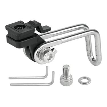 Imagem de Vaveren Suporte giratório para farol de bicicleta, montagem em garfo, lâmpadas de LED, suporte de luz frontal, suporte de lanterna de bicicleta para bicicletas de estrada, B03B08