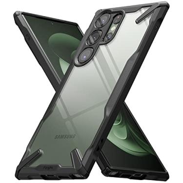 Imagem de Ringke Capa Fusion-X para Samsung Galaxy S23 Ultra [recortes precisos para lentes de câmera] Capa protetora reforçada à prova de choque reforçada - preta