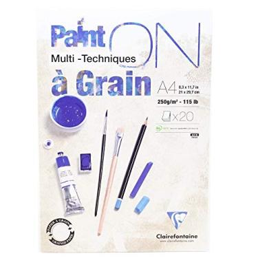 Imagem de Papel Multi Técnicas Paint On A4 Clairefontaine 20 fls