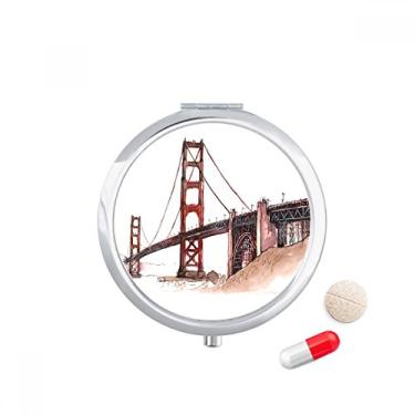 Imagem de Caixa de comprimidos Golden Gate Bridge nos Estados Unidos, caixa de armazenamento de remédios