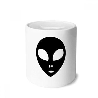 Imagem de DIYthinker Universo Alienígena Cabeça de monstro Retrato Dinheiro Caixa de Cerâmica Porta-Moedas Presente