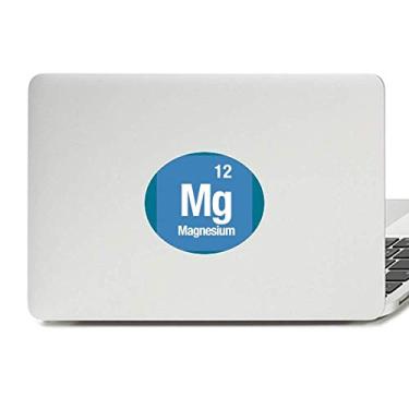 Imagem de Adesivo de notebook com emblema de vinil de magnésio e elemento químico de quimioterapia para notebook