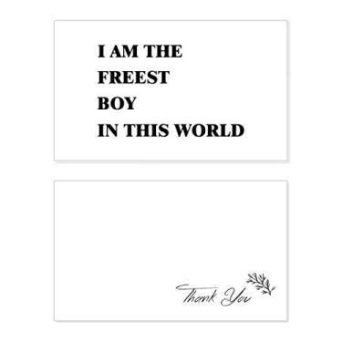 Imagem de Cartão de agradecimento I Am The Freest Boy Birthday Paper Greeting Wedding Repreciation