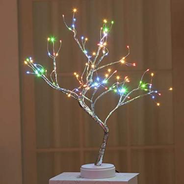 Imagem de Dan&Dre 108 lâmpadas de LED para árvore de flores, luminária de árvore de bonsai DIY perfeita para decorar sua mesa ou mesa, decoração de casamento e quarto em ambientes internos e externos, branco quente