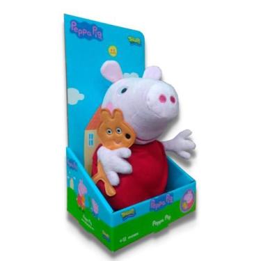 Papai Pig Pelúcia Desenho Peppa Pig, Tam 30cm - Envio Rápido