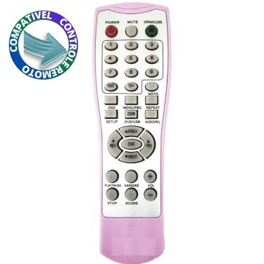 Imagem de Controle Compatível DVD Lenox Pink DK451 RC107 C01243