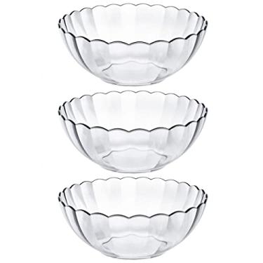 Imagem de Conjunto De Tigelas Redondas Marinex Bella 3 Peças Bowls De Vidro 1 Litro