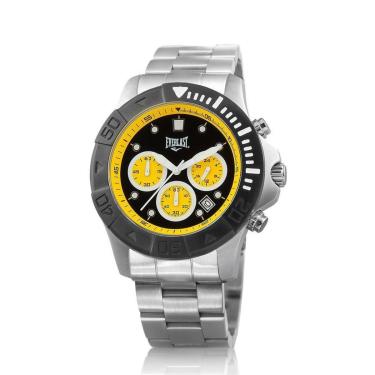 Imagem de Relógio Everlast Caixa E Pulseira Aço Resistente Sofisticado-Masculino