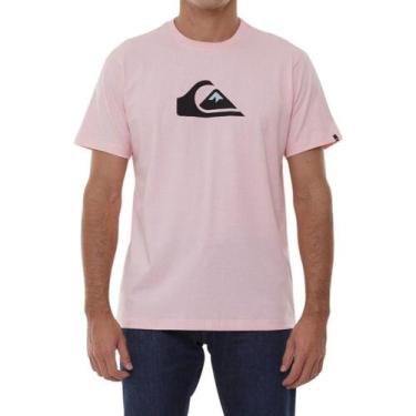 Imagem de Camiseta Quiksilver Comp Logo Masculina Rosa