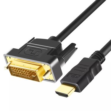 Imagem de Cabo hdmi-compatível com dvi hd 1080p 3d dvi para hd cabo DVI-D 24  1 pinos cabos adaptadores