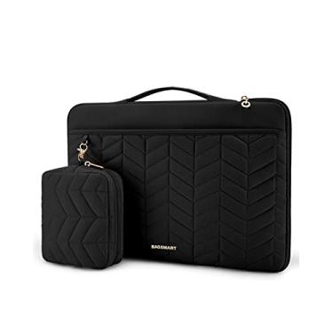 Imagem de Capa BAGSMART para laptop de 13 a 14” com alça, bolsa acolchoada para laptop, capa com bolsa de acessórios para MacBook Air/Pro de 13,3 a 14”, capa para computador ajustada para Dell, HP