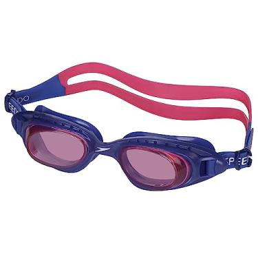 Imagem de Óculos de Natação, Speedo, Tornado, SoftFrame, Antifog e Proteção UV, Vedação G - Rosa/Azul