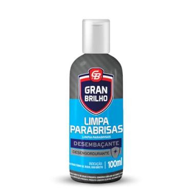 Imagem de Limpa Parabrisas Gran Brilho 100Ml, Gran Brilho, Limpador De Para-Brisas, Azul, Efeito Desembaçante E Desengordurante, Excelência e Facilidade em Cada Cuidado