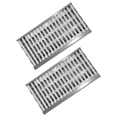 Imagem de Kalomo Bandeja radiante de hastes de cerâmica de 45 cm para churrasqueiras DCS 27DSBQ, 36DBQR, 48EBQAR, BGA36-BQARL, BGA48-BQARN, BGB48-BQARL, placas térmicas para churrasqueira, proteção de barraca,