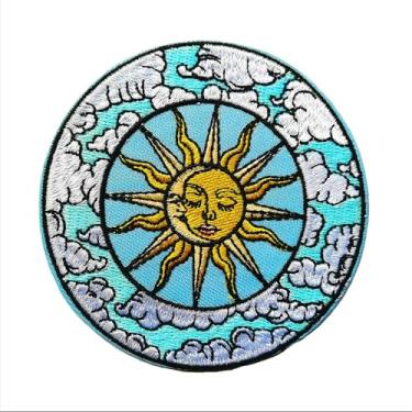 Imagem de CHBROS Cool Sun Emblema bordado ferro/costurar em remendos para roupas, jaquetas, camisetas, mochilas..
