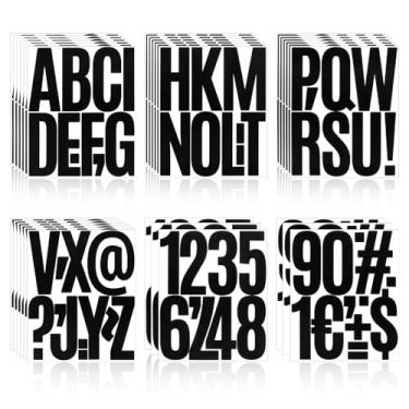 Imagem de 300 peças, 30 folhas, adesivos autoadesivos de vinil à prova d'água, números de caixa de correio, decalques com números do alfabeto para caixa de correio, janela, porta, sinal, número de endereço