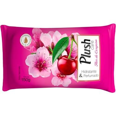 Imagem de Plush Care, Sabonete em Barra para mãos e corpo, Aroma Flor de Cerejeira, 150g