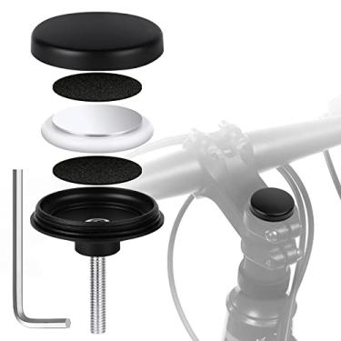 Imagem de Ainiv Capa AirTag para bicicleta, suporte para bicicleta AirTag, resistente à água, antivibração, adequado para todas as bicicletas com tamanho de fone de ouvido oculto de 31,8 mm, protetores de