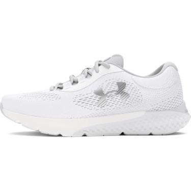 Imagem de Under Armour Tênis de corrida feminino Charged Rogue 4, (100) Branco/Cinza Halo/Prata Metálico, 12