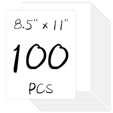 Imagem de Yizhet 100 folhas de papel para impressora branco, 21 x 250 g/m², cartolina grossa 41,7 kg/250 g/m², papel cartolina dupla face para impressão de escritório, convites, artesanato, cartões DIY