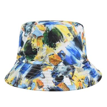 Imagem de Chapéu balde masculino e feminino chapéu balde grafite chapéu balde tie-dye espaço chapéu de verão pesca chapéu de sol chapéu de aventura ao ar livre, Fh314 (5), Tamanho Único